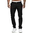 thumbnail image 1 of HUNGSON Men Skinny Slim Fit Casual Jeans Dyeing Stretch Straight Fashion Denim Pants, 1 of 5
