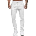 thumbnail image 1 of HUNGSON Men Skinny Slim Fit Casual Jeans Dyeing Stretch Straight Fashion Denim Pants, 1 of 5