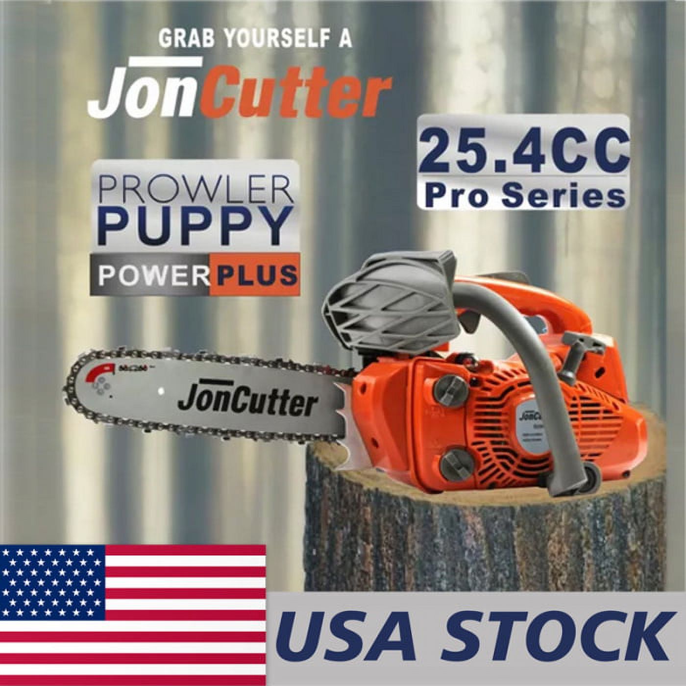HUNLUYEN 25.4cc JonCutter G2500 Top Handle Arborist Gasoline Chainsaw