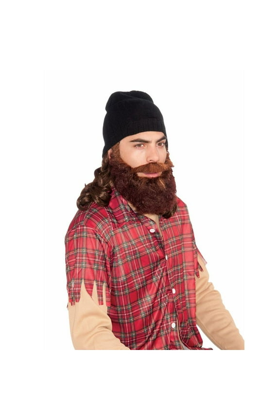 HUNT.MAN-ATT.SKULL CAP & BEARD