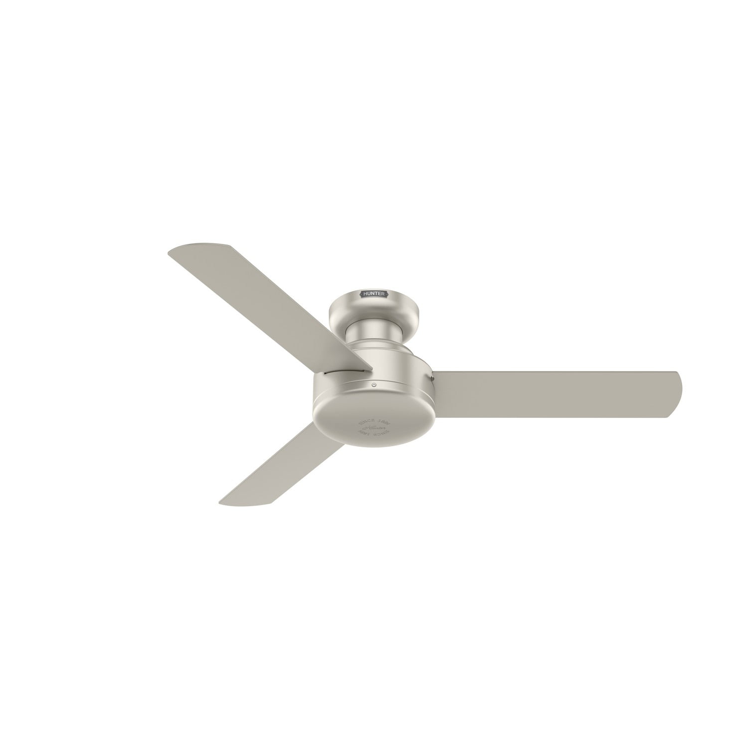 HUNTER 52403 Hunter 44 inch Presto Matte Nickel Low Profile Ceiling
