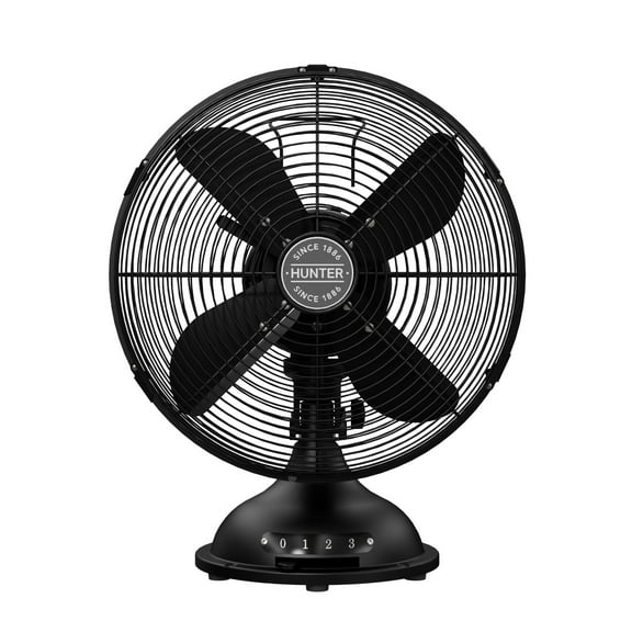 HUNTER - 97314 - Classic D12 Portable Desk Fan 12 in 3 speeds