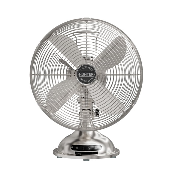 HUNTER - 97315 - Classic D12 Portable Desk Fan 12 in 3 speeds