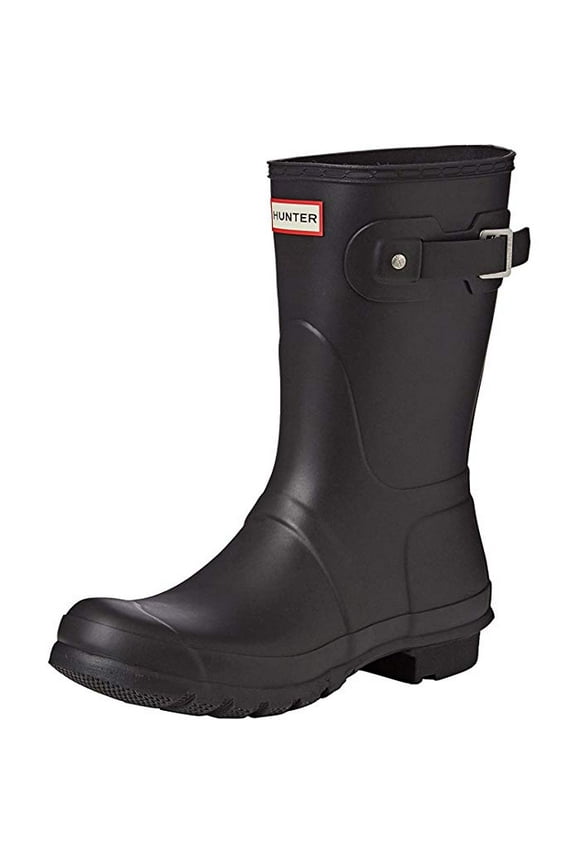 Boots Women's Original Short Classic Rain Boot Black 8 Medium US
