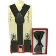thumbnail image 1 of HUNTER GREEN Toddler Kids Boys Girls Baby Suspenders and Bow Tie Matching Combo Set, 1 of 2