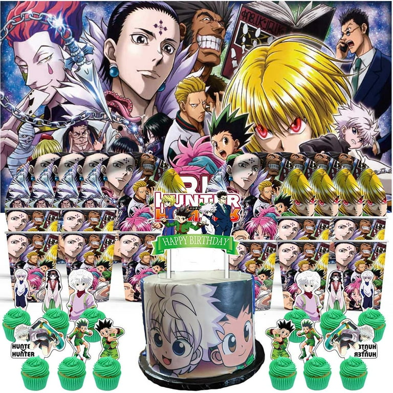 HUNTER×HUNTER Birthday Cups Party Supplies Decor Backdrop Paper