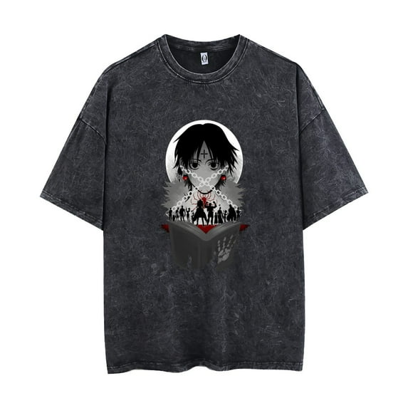 HUNTER×HUNTER Hisoka Short-sleeved T-shirt Summer vintage crewneck top