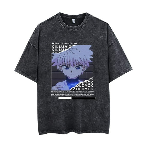HUNTER×HUNTER Hisoka Short-sleeved T-shirt Summer vintage crewneck top