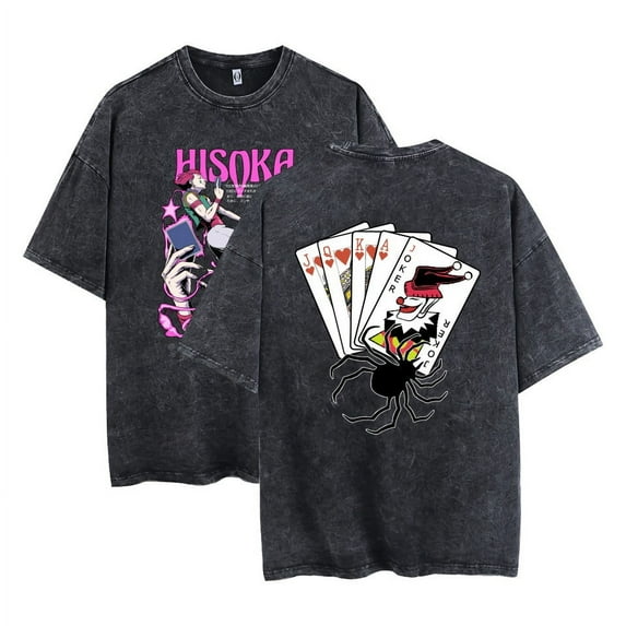 HUNTER×HUNTER Hisoka Short-sleeved T-shirt Summer vintage crewneck top