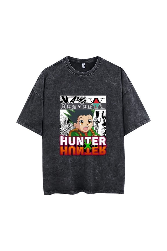 HUNTER×HUNTER Hisoka Short-sleeved T-shirt Summer vintage crewneck top