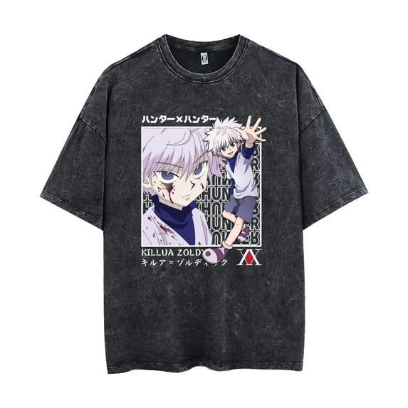 HUNTER×HUNTER shirt Killua Zoldyck T-shirt Vintage crewneck sweatshirts for men and women