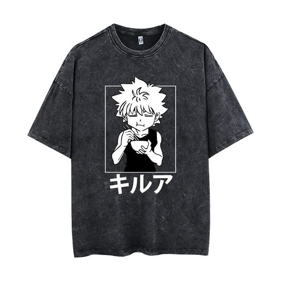HUNTER×HUNTER shirt Killua Zoldyck T-shirt Vintage crewneck sweatshirts for men and women