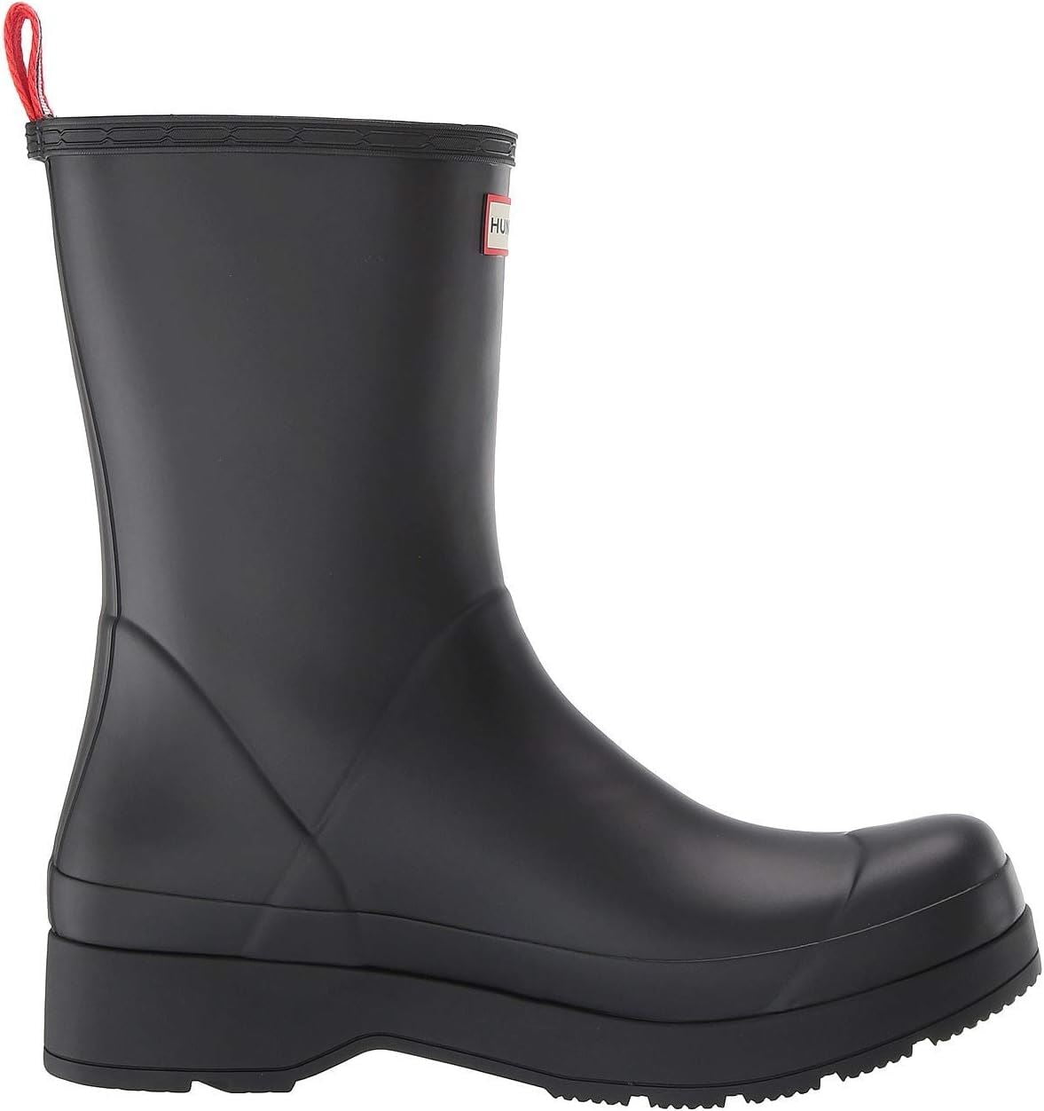 HUNTER M PLAY MID BOOT MEN RAIN BOOTS - Black / Red Multi / 13