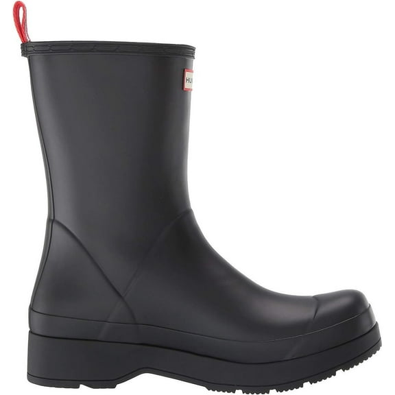 HUNTER M PLAY MID BOOT MEN RAIN BOOTS - Black / Red Multi / 13