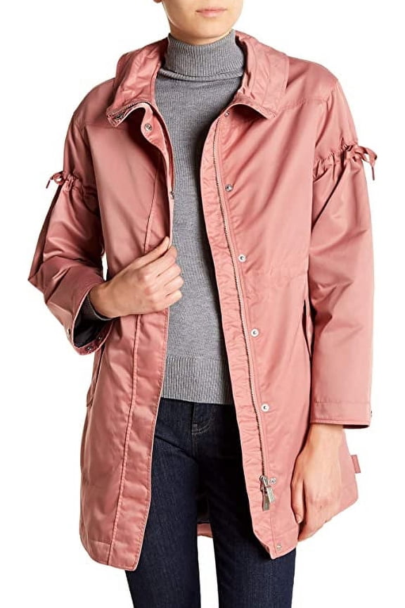 Refined Drawcord Coat Pale Rose, Large