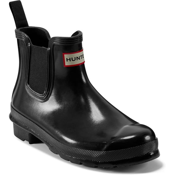 HUNTER W ORG CHELSEA GLOSS Rain Boots Black