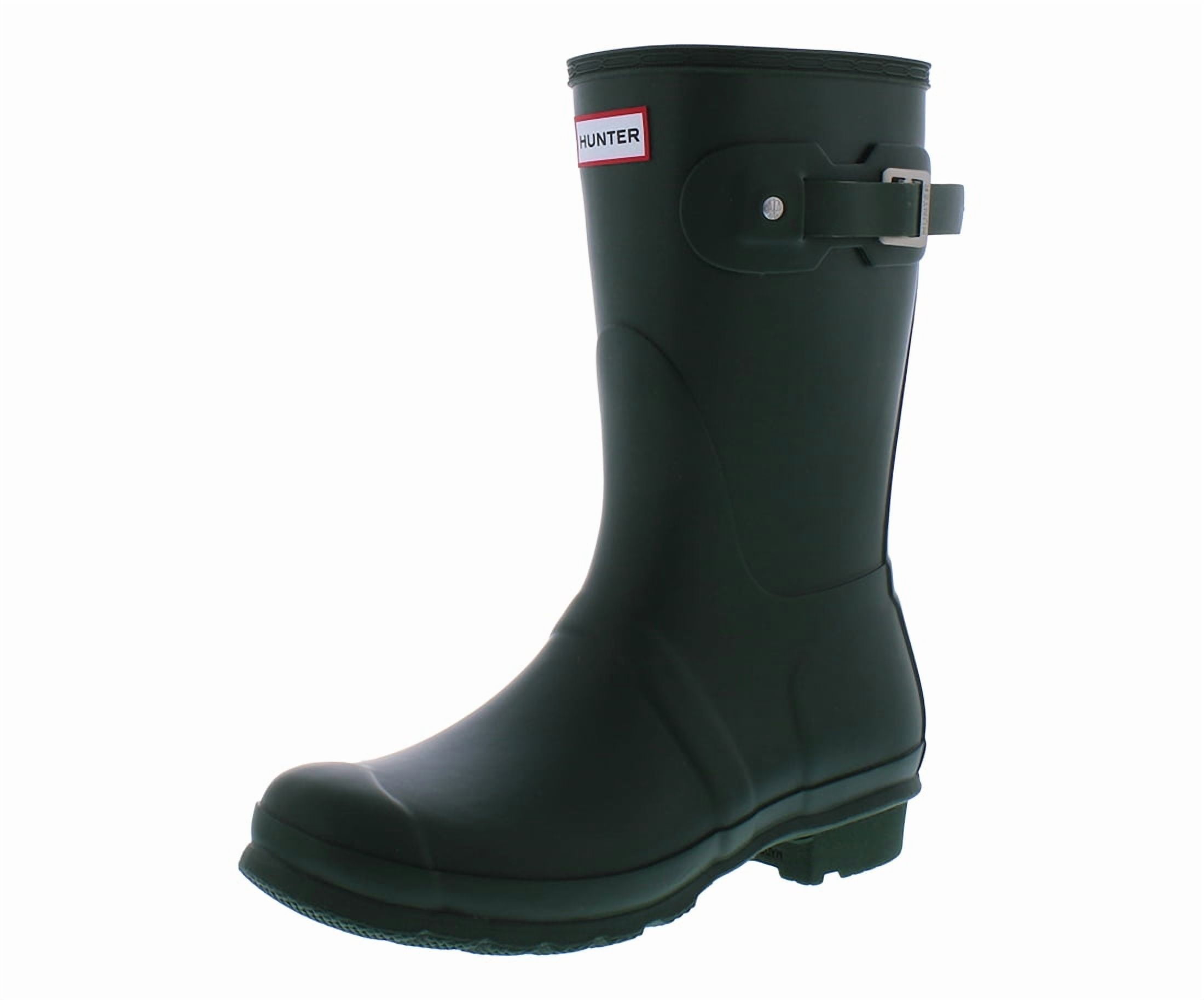 Hunter Women's Original Short Rain Boots, Hunter Green, 5 Medium