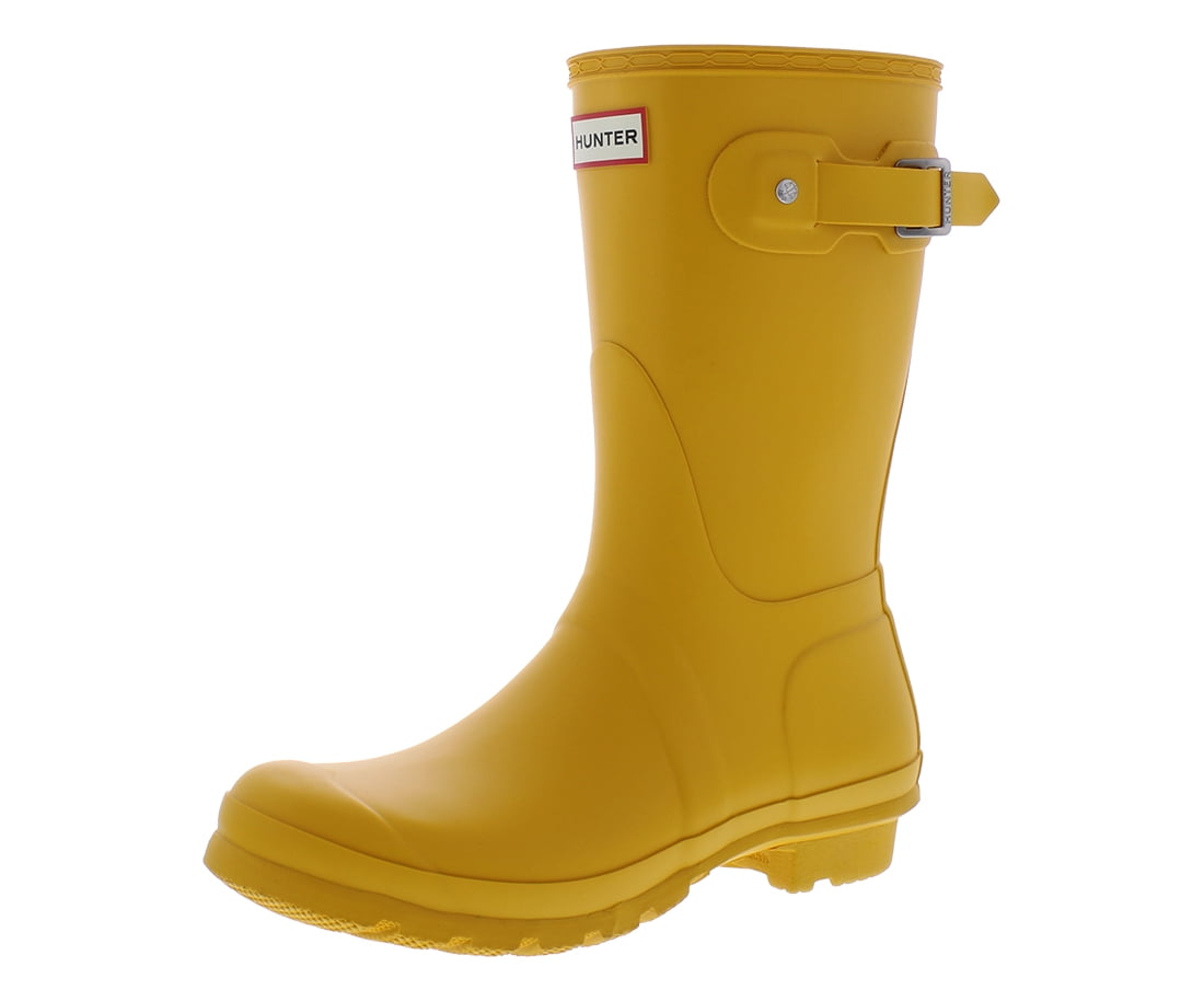 Hunter Original Short Womens Shoes Size 6, Color: Yellow