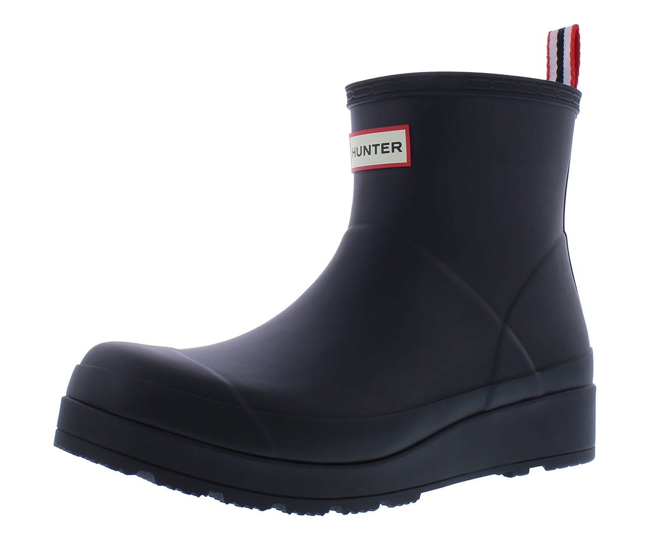 Hunter Play Short Boot Womens Shoes Size 9, Color: Black