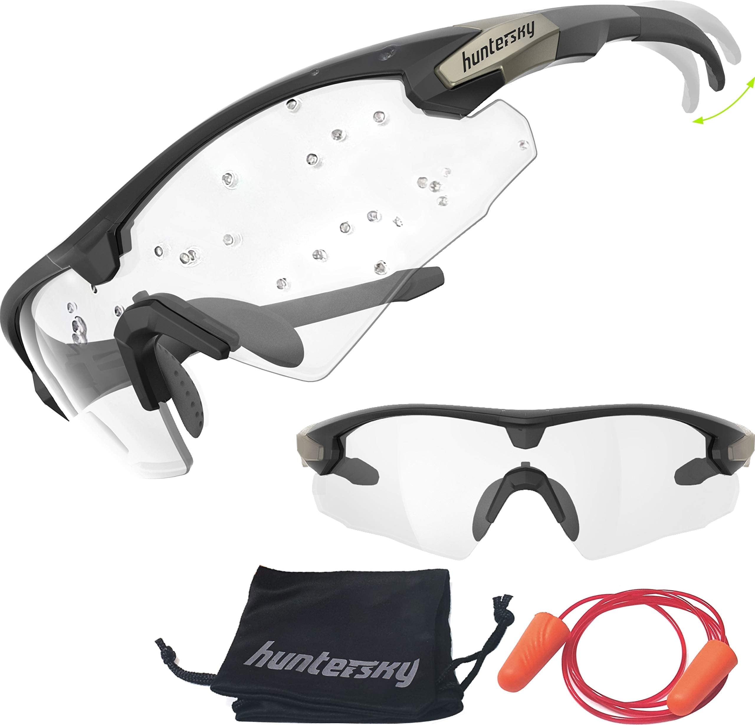 HTS  HUNTERSKY Q57 Ballistic Safety Glasses For Men Anti Fog Eye Pro