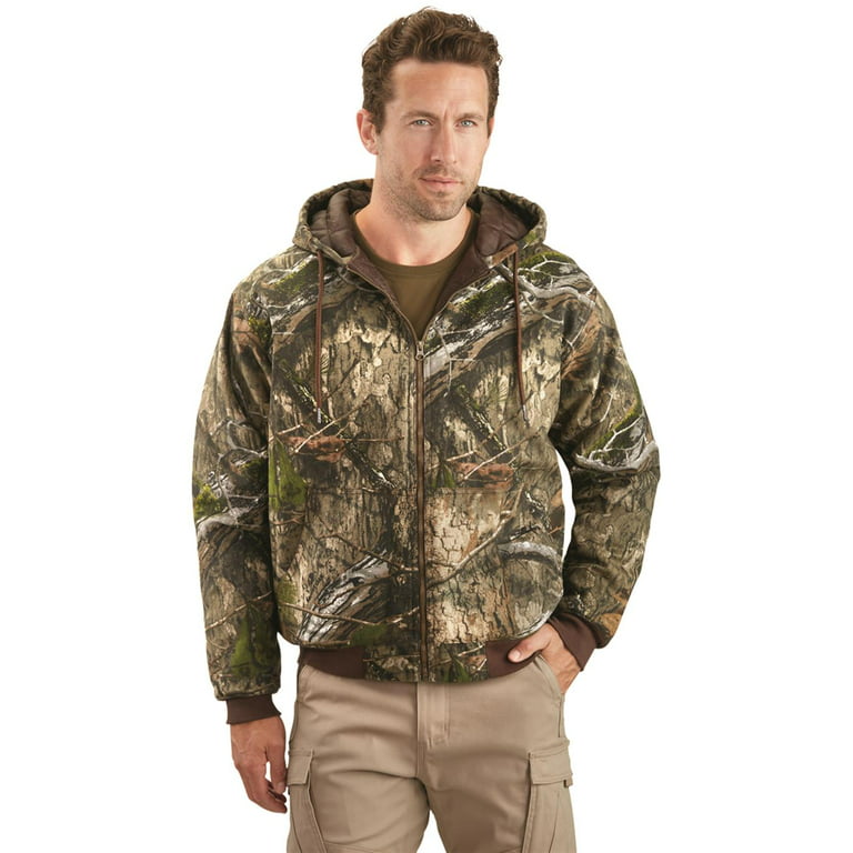 HUNTRITE Mens Camo Hunting Jacket Insulated Cold Weather Camouflage Hunting  Clothes