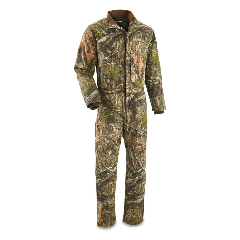 HUNTRITE Mens Long Sleeve Camo Hunting Coveralls, Insulated