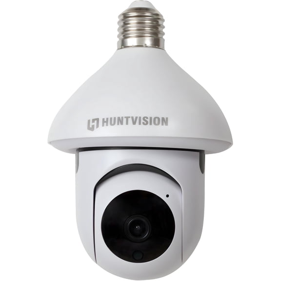 HUNTVISION LIGHT BULB CAMERA E3LT WIRELESS SECURITY CAMERA 3MP FULL HD - WHITE