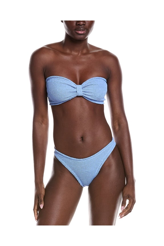 womens Hunza G Jean 2pc Bikini Set, os, Blue