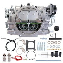 HUOEPU 1411-750 CFM 4 Barrel Carburetor for Edelbrock Performer 750 CFM 4-Barrel Square Bore Electric Choke Replaces 1411-750