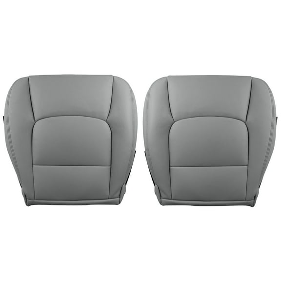 HUOEPU 2-Pack Leather Front Car Seat Cover Bottom Car Seat for Lexus LX470 1998-2007, Gray Front Left & Right Microfiber Leather Lower Cushion Protectors