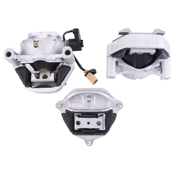 HUOEPU 3Pcs Engine Motor Mount Compatible with Audi A6 2012-2018 2.0L FWD Replaces 8K0399151CD 8K0399151DB 8K0399151DK