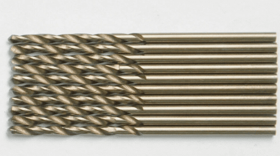 HUOEPU 5Pcs 3/8 in Cobalt Drill Bits, M35 HSS Metal Jobber-Length Twist Drill Bit Set with 135-Degree Point Design for Hard Metal Working