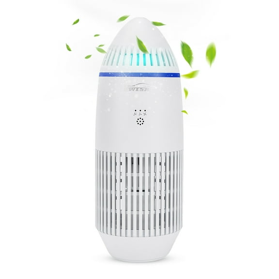 HUOEPU Air Purifier for Bedroom, H13 HEPA Filter with Fragrance Sponge, 99.97% Remove Dust Smoke Pollen Pet Dander, Quiet Desktop Air Cleaner for Home Office, 161 Sq.Ft Coverage, White