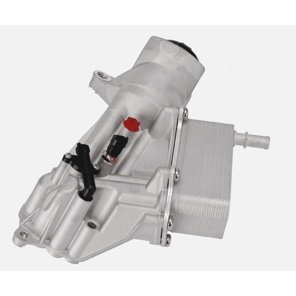 HUOEPU Aluminum Engine Oil Cooler Assembly for Ram 1500 2014-2019 Engine Oil Cooler Assembly Silver Replace 68229403AA 68531248AA 68624