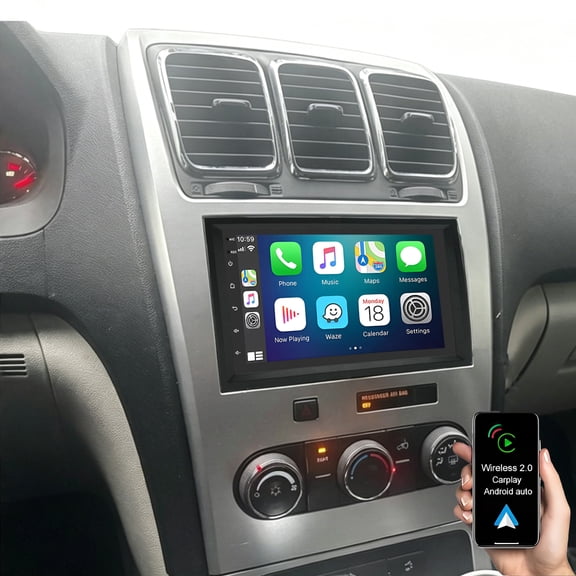 HUOEPU Android 13 Car Stereo for Chevrolet Silverado/GMC Sierra 2007-2018, 7" IPS Touchscreen Screen Car Radio with Carplay & Android Auto Support Backup Camera GPS FM Navi BT SWC, 2+32G
