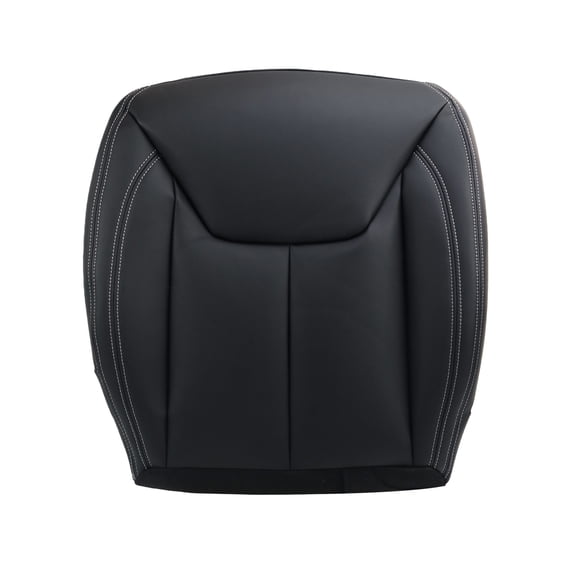 HUOEPU Black Leather Driver Side Bottom Replacement Seat Cover Compatible with Jeep Wrangler Unlimited 2013-2017