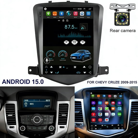 HUOEPU Car Radio for Chevrolet Chevy Cruze 2009-2015 9.7 inch Android 13 Car Stereo Touch Screen Wireless CarPlay Andriod Auto GPS FM/RDS BT SWC, 2+32G