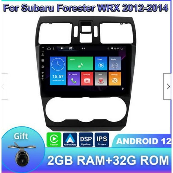HUOEPU Car Radio Stereo for Subaru Forester XV/WRX 2015-2018, Android 13 GPS Navigation 2+32GB Touchscreen with Carplay Android Auto WiFi Bluetooth FM RDS AM DSP
