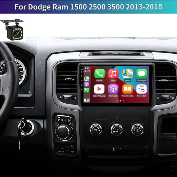 HUOEPU Car Stereo for Dodge RAM 1500 2500 3500 2013-2019 with Wireless CarPlay and Android Auto,9" Android 13 HD Touchscreen Radio Replacement, 2+32G