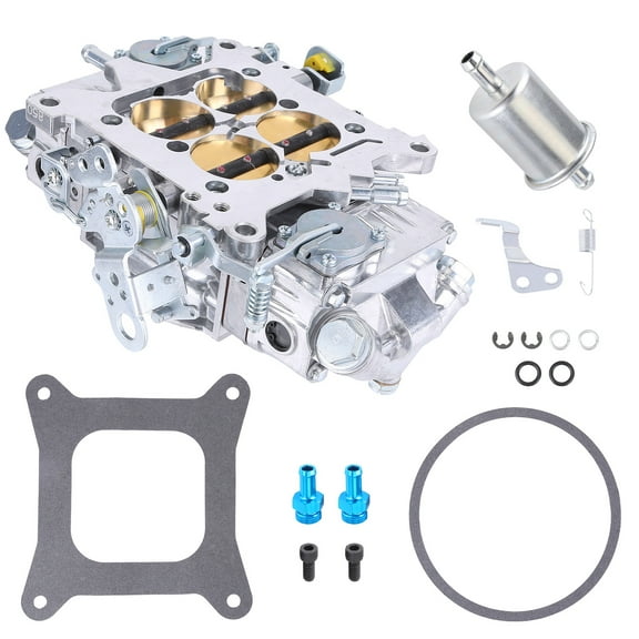 HUOEPU Carburetor BR67201 850 CFM Brawler Race Carburetor Kit for 350 383 396 400 406 427 454 CID V8 Gasoline Engine with Dual Fuel Inlet