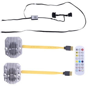 HUOEPU DRL Angel Eye Modules with Controller for BMW 5 Series G30 2015-2020 Daytime Running Light DRL Module Ballast 12V Metal Replace 63117214939 63117214940