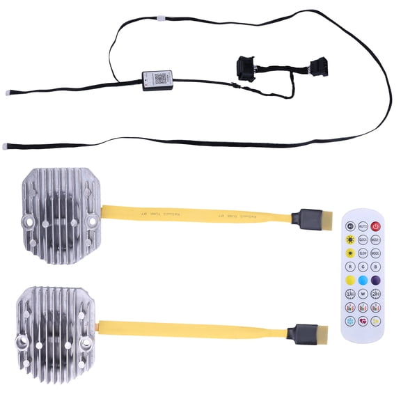 HUOEPU DRL Angel Eye Modules with Controller for BMW 5 Series G30 2015-2020 Daytime Running Light DRL Module Ballast 12V Metal Replace 63117214939 63117214940