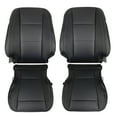 thumbnail image 1 of HUOEPU Driver & Passenger Side Bottom & Top Lean Back Replacement Seat Covers Black Compatible with Ford F-150 Lariat 2015-2017 All Cab, 1 of 17