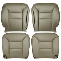 HUOEPU Driver and Passenger Side Bottom and Top Lean Back Replacement Leather Seat Cover Brown Fit for Chevrolet Suburban Silverado Tahoe 1995-1999