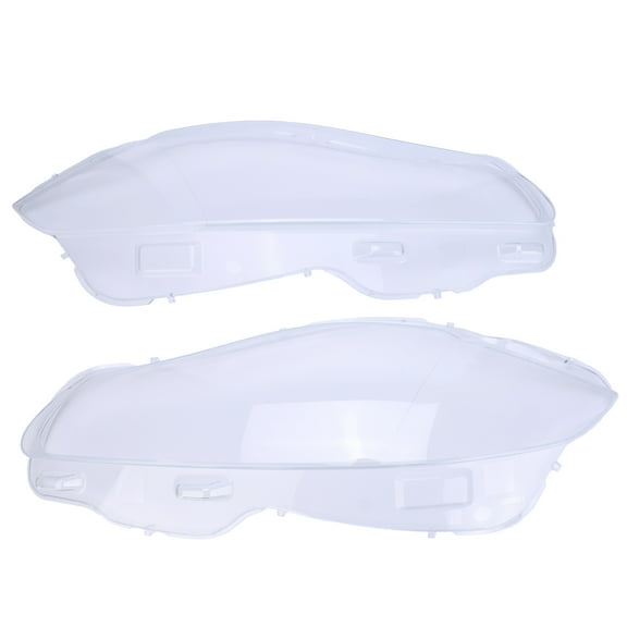 HUOEPU Pair Front Headlamp Headlight Lens Cover Shell Fits for Jaguar XJ XJL 2010-2019 Front Left Right Outer Replacement Polycarbonate Clear