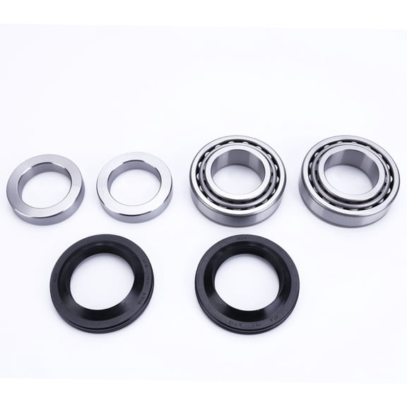 HUOEPU Rear Axle Bearing Inner Spacer Oil Seal Kit Compatible with Nissan Titan 2004-2007 Frontier 2005-2017 Xterra 2006-2015 Rear Wheel Bearing Assembly 40210-7S210, 43070-7S200, 43252-7S200