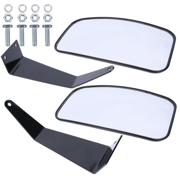 HUOEPU Tractor Side Towing Mirror Kit with Fixed Arm Compatible with John Deere 5000 6000 Series 5055E, 5065E, 5075E, 5083E ,6330, 6430, 6530 & More Replaces DM2455000, DM-245-5000