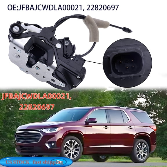 HUONA 22820697 Rear Right Door Lock Actuator for Chevy Traverse 2009-2017 3.6L V6 LS/LT/LTZ/Premier All AWD/FWD SUV