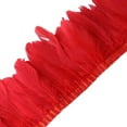 thumbnail image 1 of HUONA 2M Feather Fringe Trim Feather Tassels Fluffy Feather Fringe Trimming DIY Feather Clothing Hat Stage Performance Props Handmade Goose Feather Decoration Red, 1 of 9