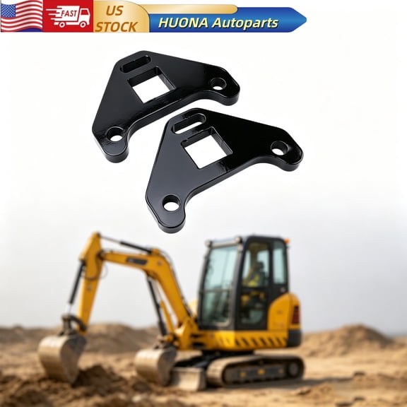 HUONA 2PCS Drive Motor Reinforcement Brackets with Mounting Slots for Chinese Mini Excavators